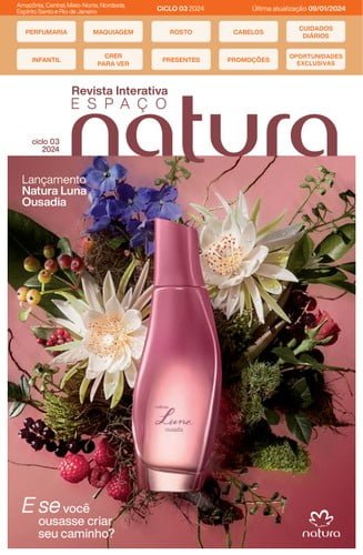 Catálogo Revista Natura + Cupom de desconto exclusivo - Ciclo 03 de 2024