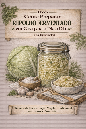 Como Preparar Repolho Fermentado em Casa para o Dia a Dia (Guia Ilustrado)