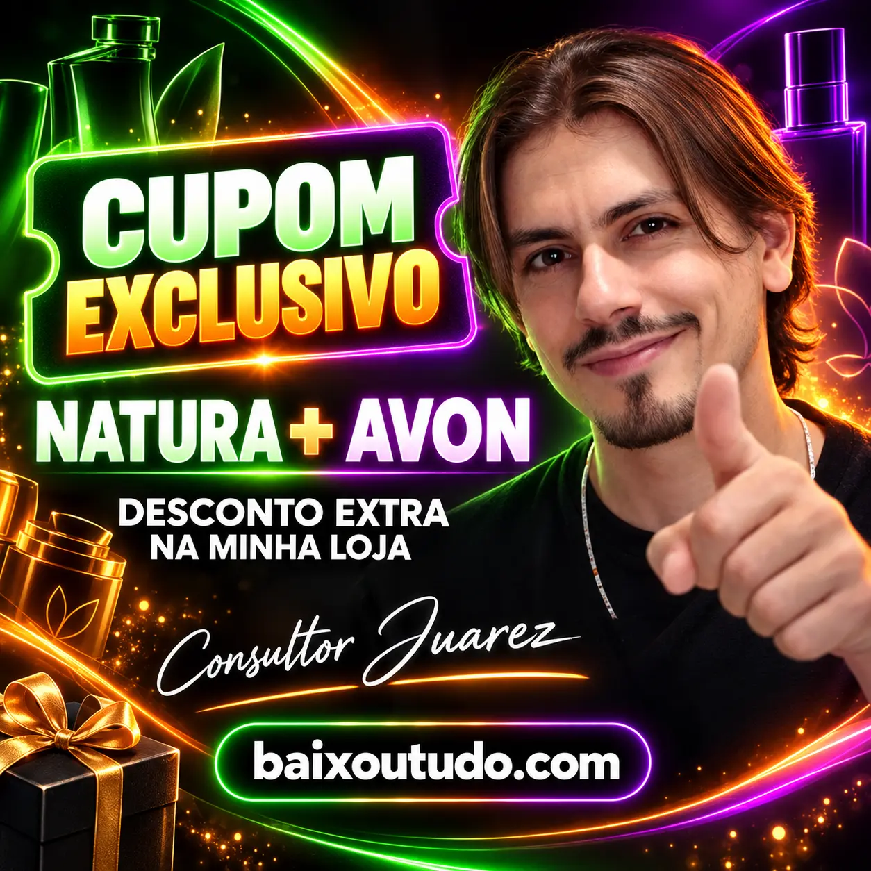 Natura – Avon – Cupom exclusivo 10% válido em todos os produtos Natura e Avon